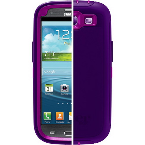 เคส Otterbox Samsung Galaxy S3 Defender Series - Pop Purple Transparen-Violet Purple เคส 3 ชั้น เหน็บเข็มขัด กันกระแทกปกป้องแบบสูงสุด ของแท้ 100% จาก USA By Gadget Friend